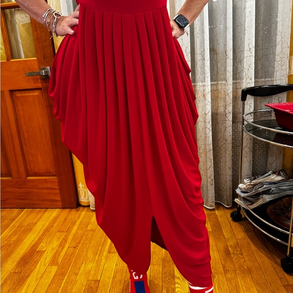 Norma Kamali jersey soft pleats gown L - Picture 5 of 13